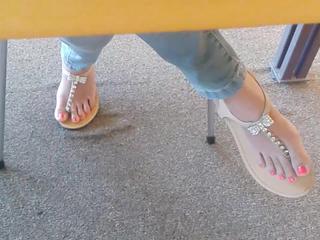 Candid dirty airport soles