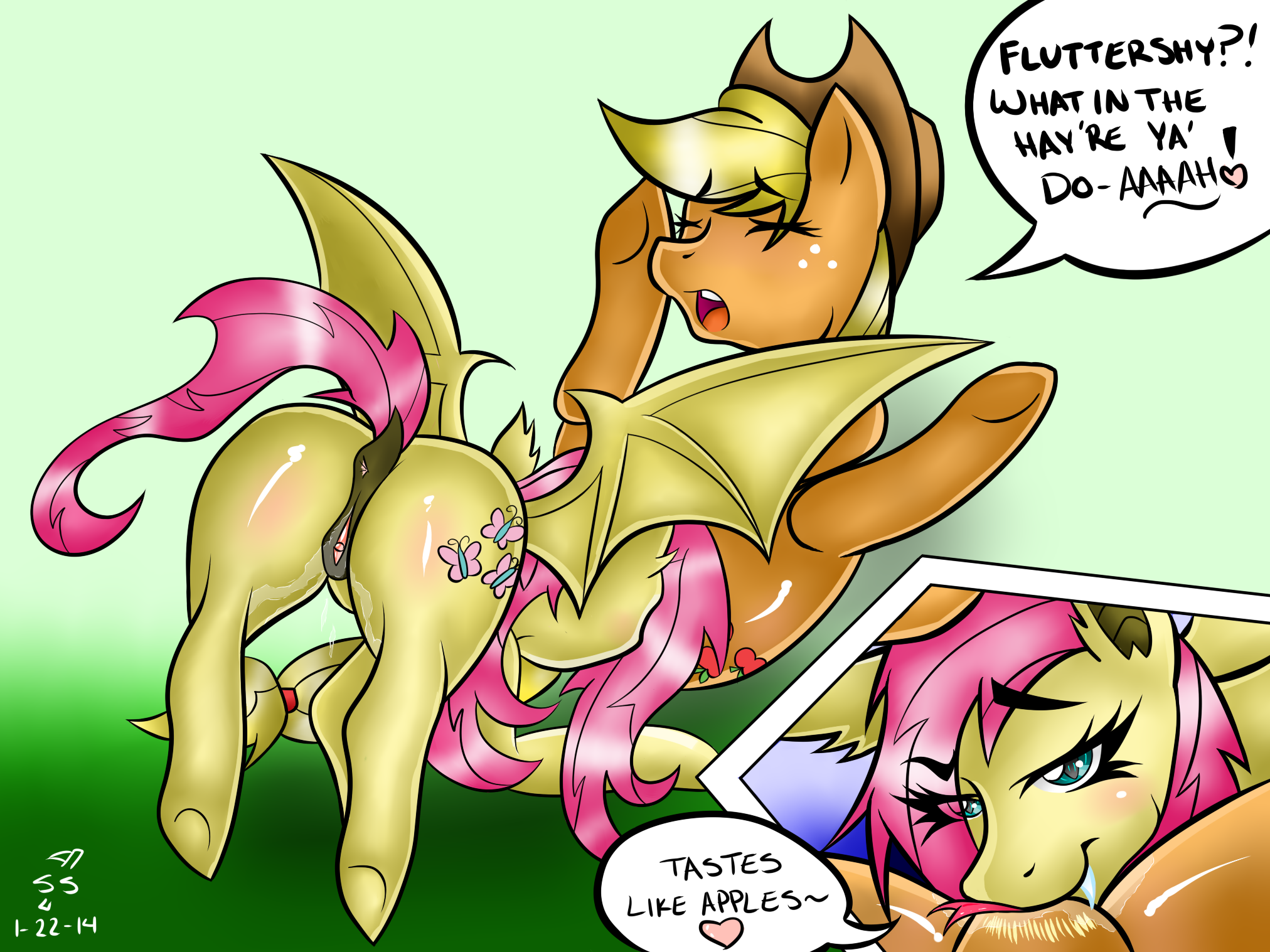 The P. recommendet applejack flutterbat fucked futa