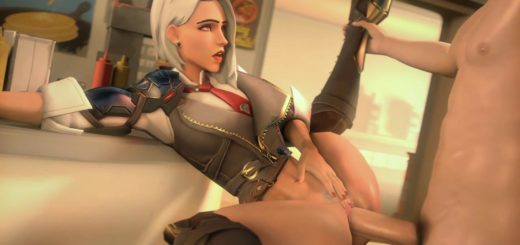 Animation ashe from overwatch riding