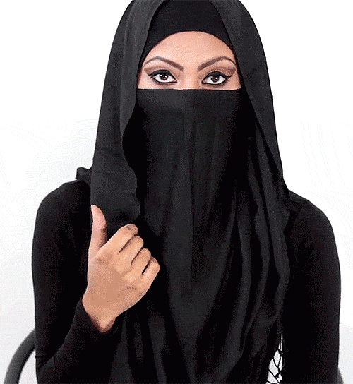 The P. reccomend lovely black niqab muslim girl