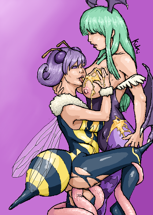 Yarimusi Hive vs Queen Bee from Darkstalkers.