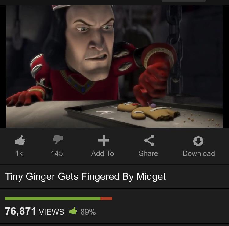 Tiny ginger gets fingered midget