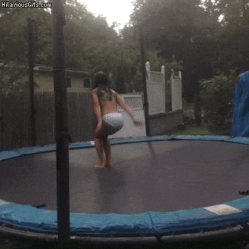 Gasoline reccomend topless girls jumping trampoline