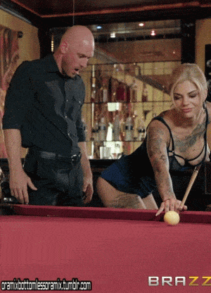 Vet reccomend slut playing pool upskirt with pussy