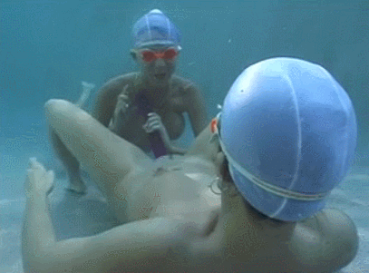 Bondage naked underwater