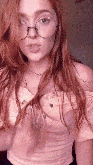 Cute redhead teen solo webcam