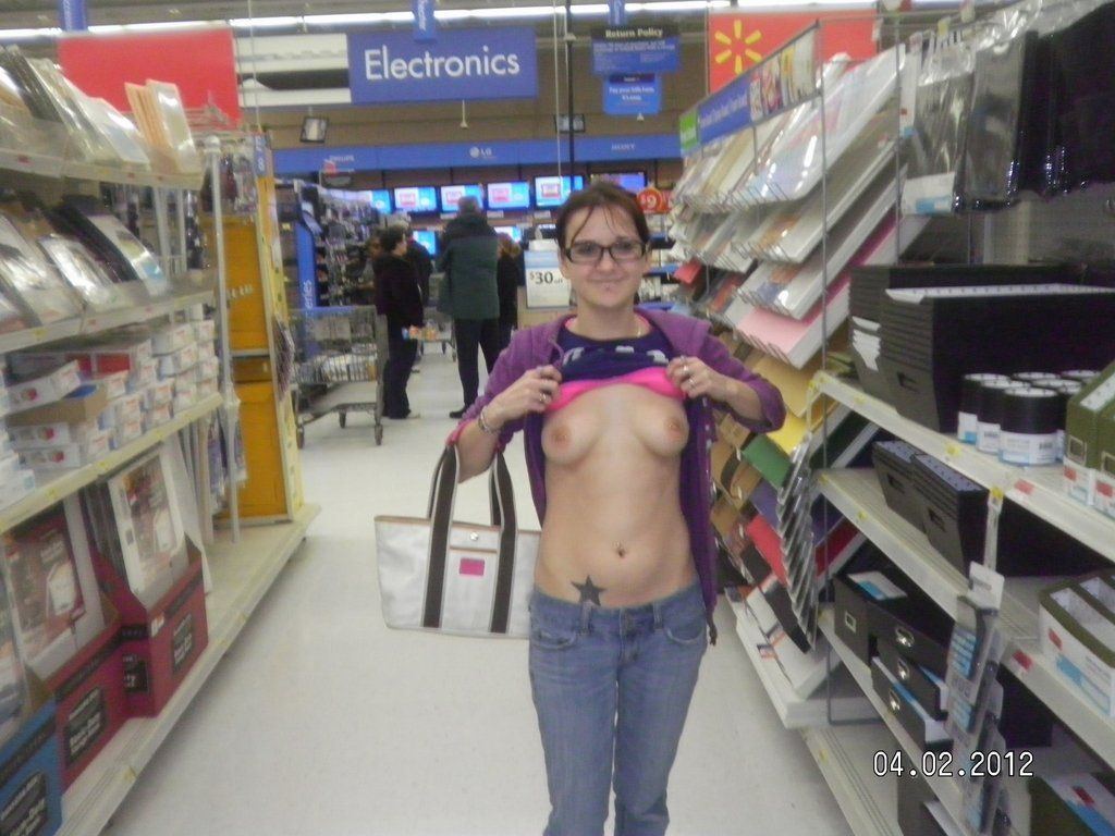 Girl shows pussy walmart