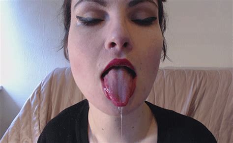 best of Drool tongue saliva long latina