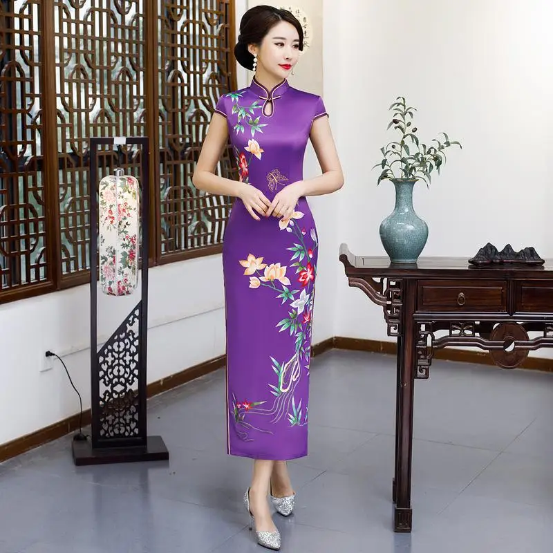 Hammerhead reccomend purple silk dress qipao wrap