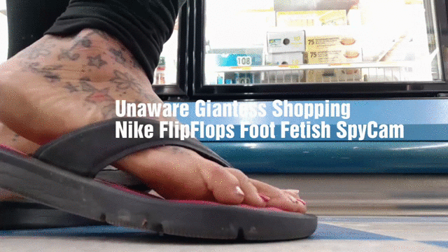 Size foot worship flipflop