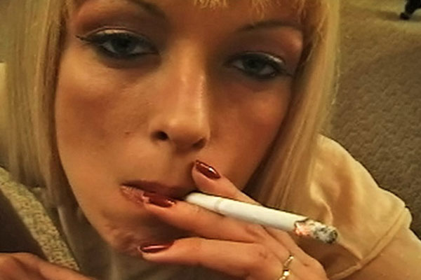 best of While smoke blond blowing smoking sexy