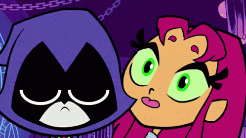 best of Raven xxx and starfire kissing